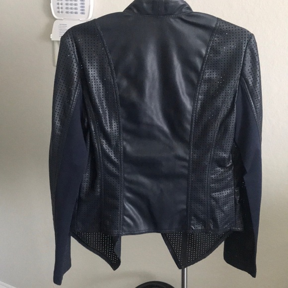 Leather and knit jacket - Picture 2 of 3